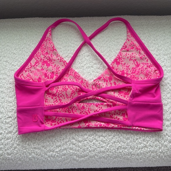 Buffbunny reversible hot pink sports bra medium - Picture 2 of 2